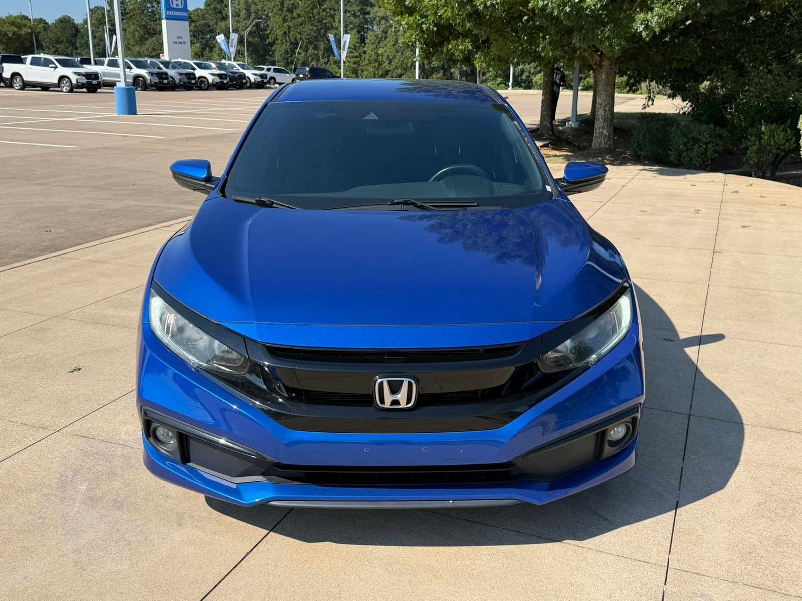 Certified Used 2021 Aegean Blue Metallic Honda Sport image 2
