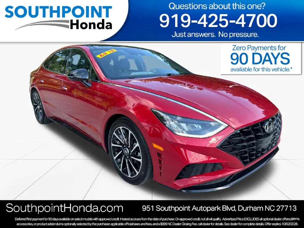 Used 2020 Calypso Red Hyundai SEL Plus image 1
