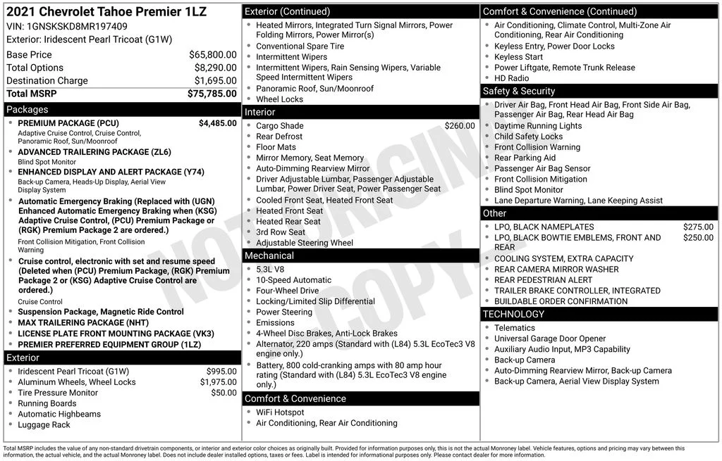 Used 2021 Beige Chevrolet Premier image 6
