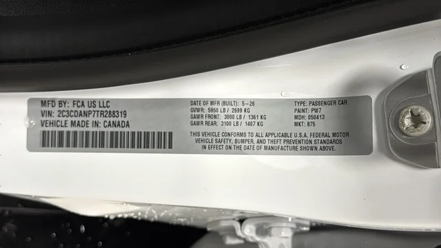 New 2026 White Knuckle Exterior Paint Dodge R/T image 28