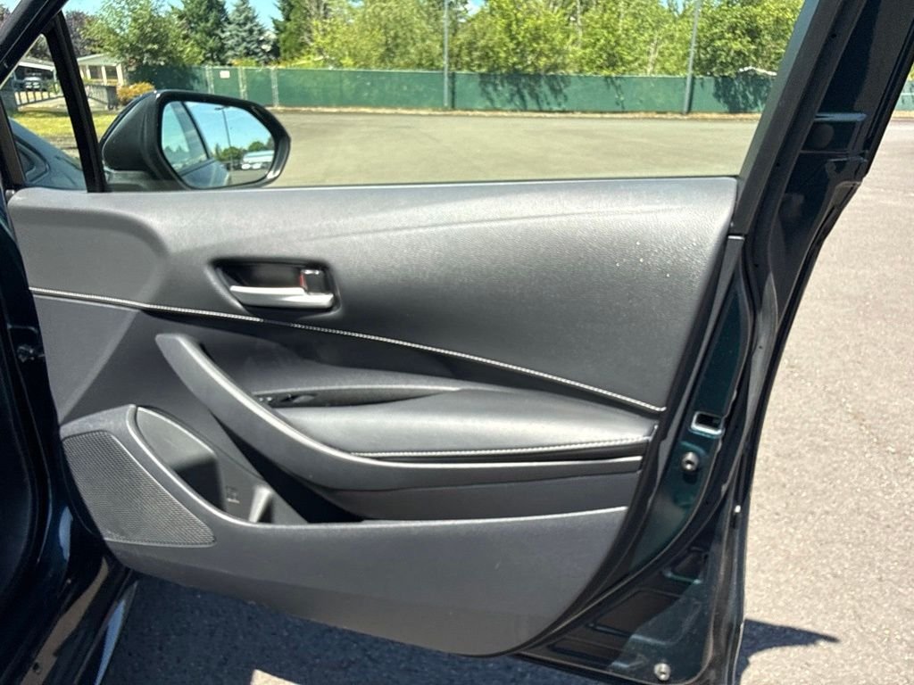 Used 2021 Galactic Aqua Mica Toyota SE image 23
