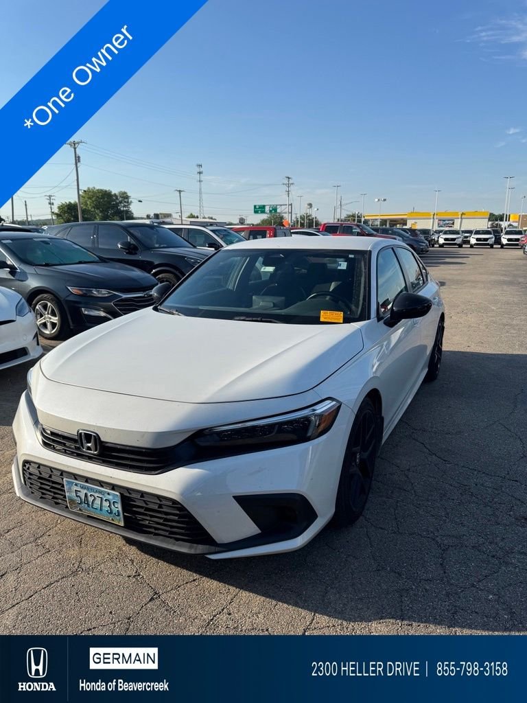 Used 2023 Platinum White Honda Sport image 1