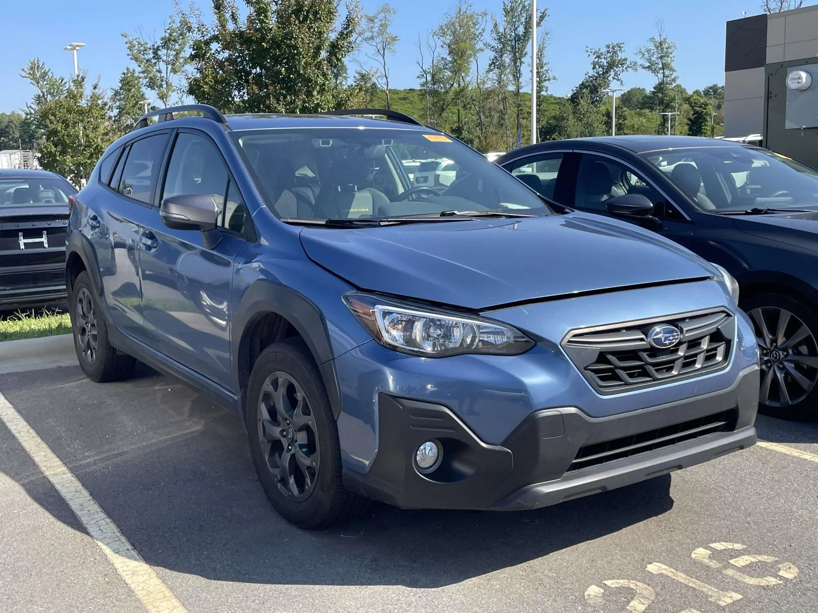 Used 2021 Horizon Blue Pearl Subaru Sport image 1