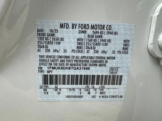 New 2026 Star White Metallic Tri-Coat Ford Active image 31