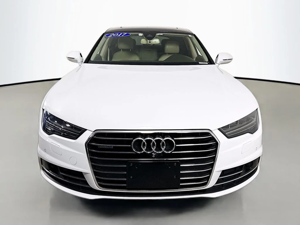Used 2017 Glacier White Metallic Audi Premium Plus image 2