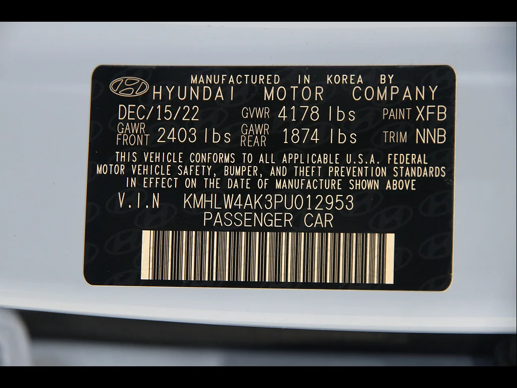 Used 2023 Performance Blue Hyundai Base image 23