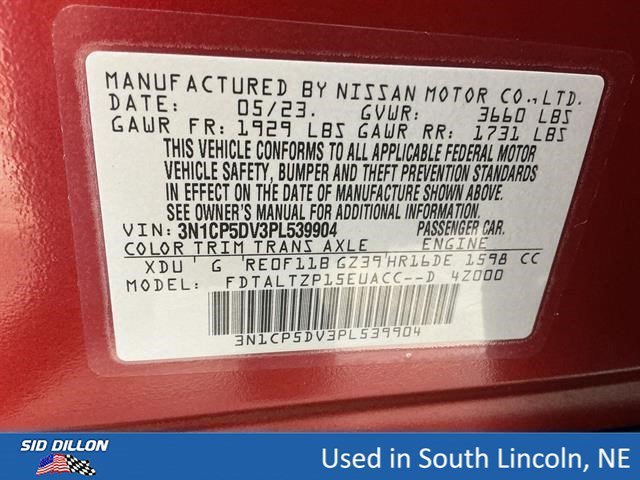 Used 2023 Scarlet Ember Tintcoat/Super Black Nissan SR image 14