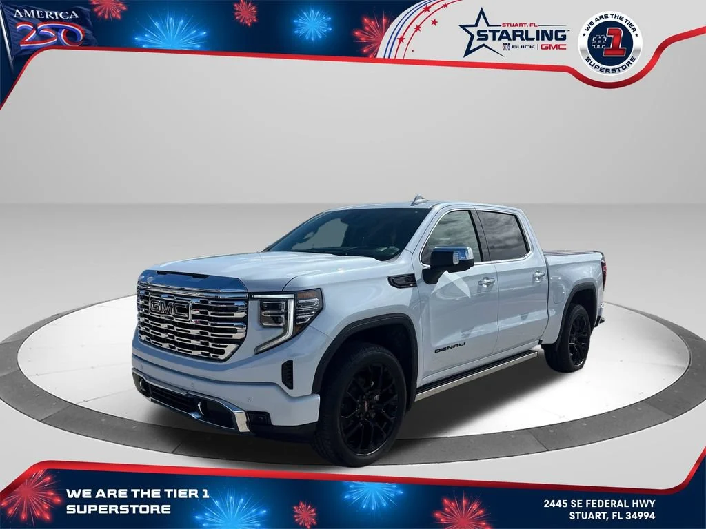 New 2026 Glacier White Tricoat GMC Denali image 1