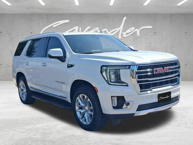 Used 2022 WHITE FROST TRICOAT GMC SLT image 2