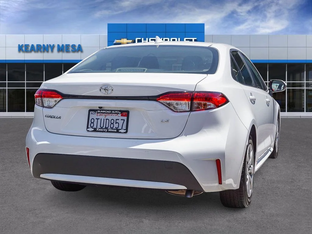 Used 2021 White Toyota LE image 6