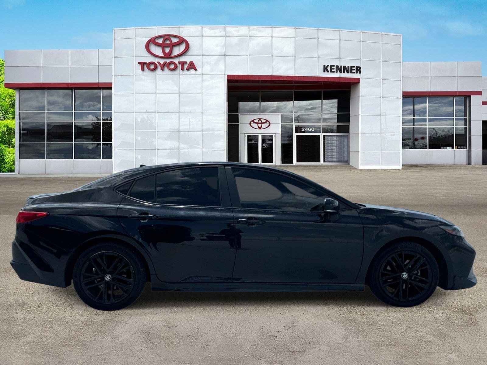 Used 2025 Midnight Black Metallic Toyota SE image 7