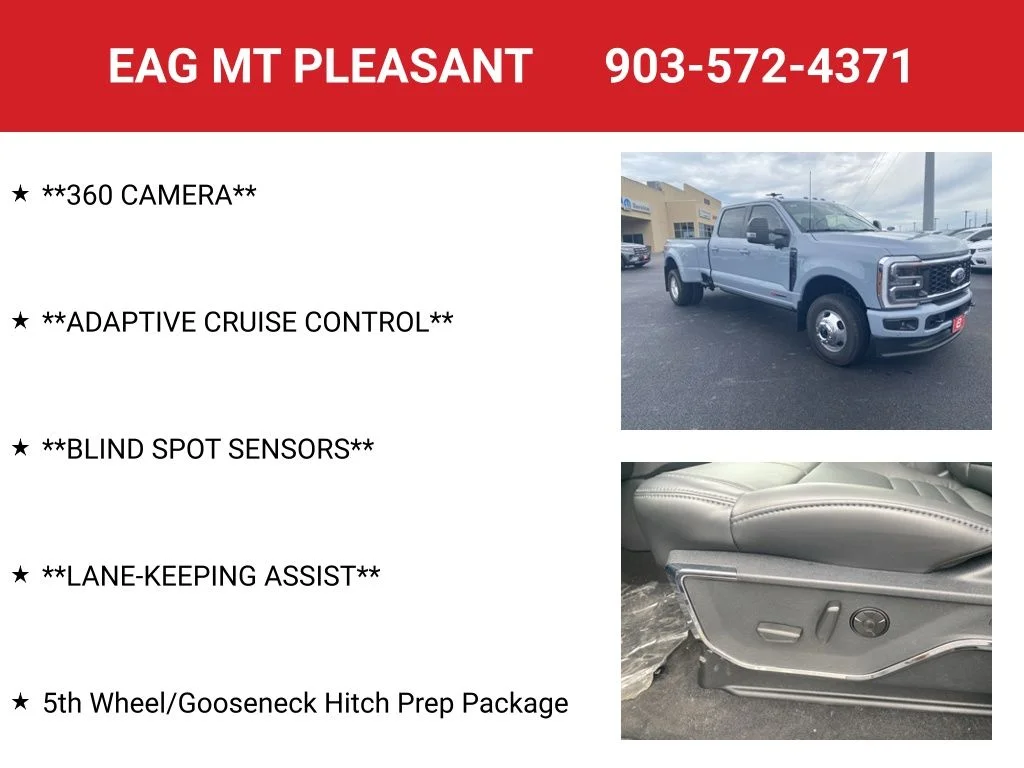 New 2026 Glacier Gray Metallic Tri-Coat Ford F-350® Platinum® image 8