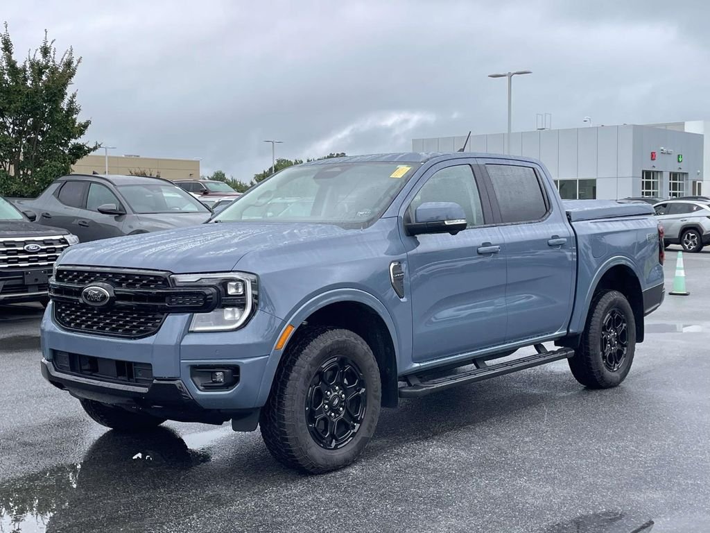 Used 2025 Azure Gray Metallic Tri-Coat Ford LARIAT image 27