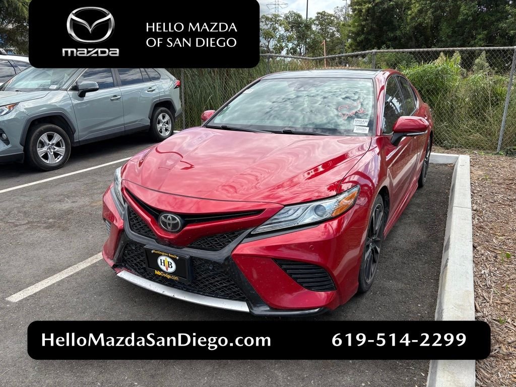 Used 2019 Red Toyota XSE V6 image 1