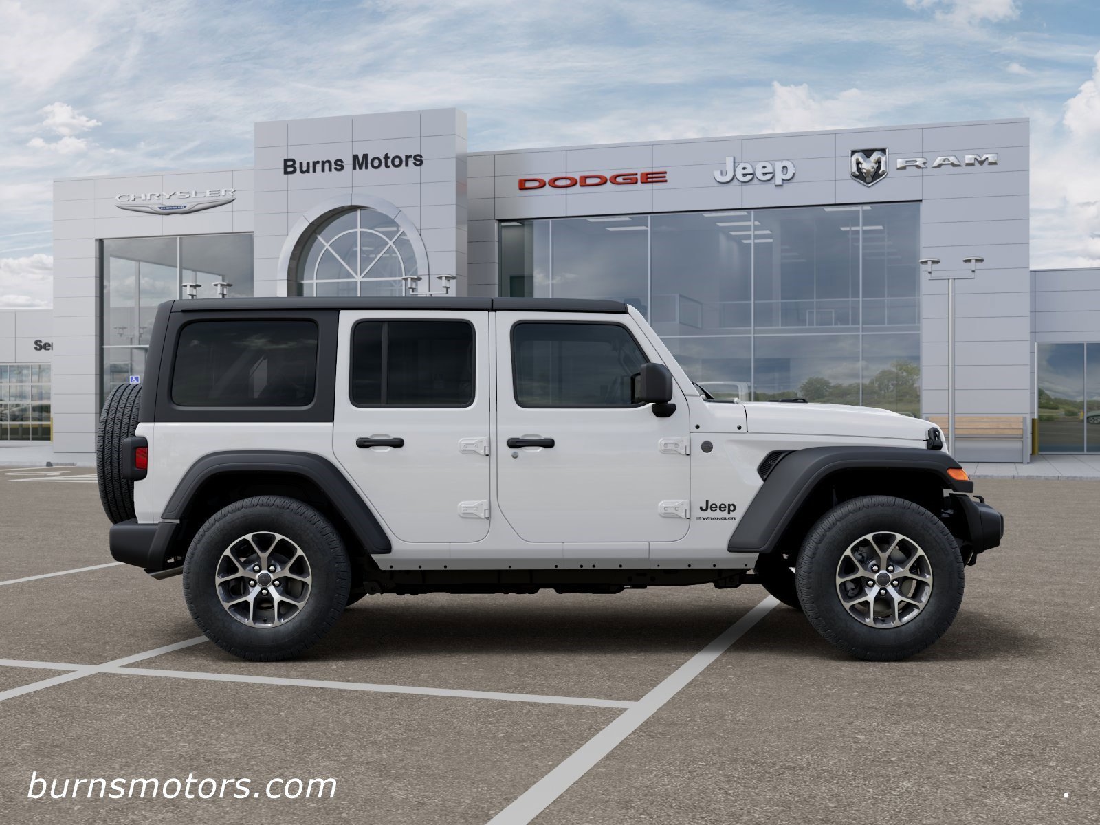 New 2026 Bright White Clear-Coat Exterior Paint Jeep Sport S 4-Door image 21