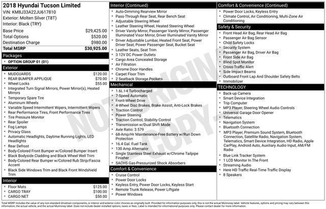 Certified Used 2018 Silver Hyundai Limited image 23