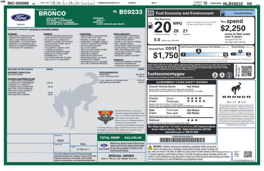 Used 2022 Area 51 Ford Big Bend image 37