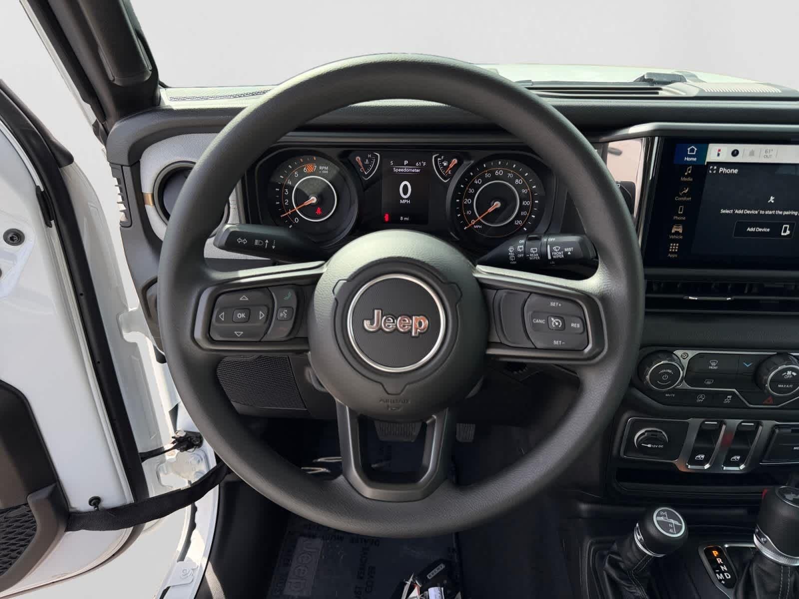 New 2026 Bright White Clear-Coat Exterior Paint Jeep Sport image 13