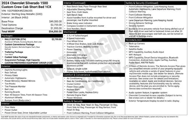 Used 2024 Sterling Gray Metallic Chevrolet Custom image 30