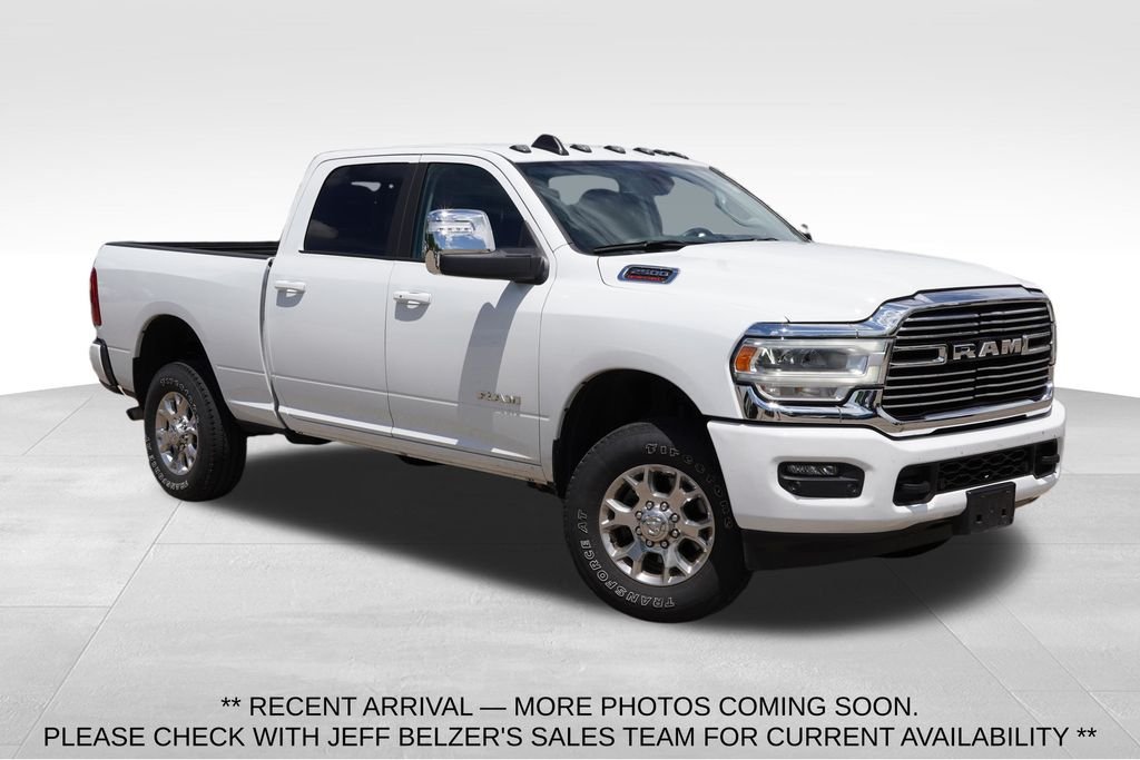 Used 2024 Bright White Clearcoat Ram Laramie image 1