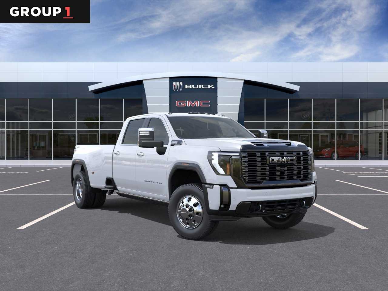 New 2026 Glacier White Tricoat GMC Denali Ultimate DRW image 1
