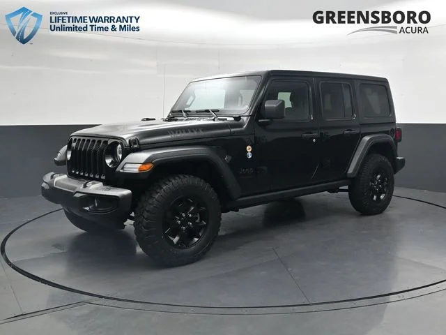 Used 2022 Black Clearcoat Jeep Unlimited Willys image 12
