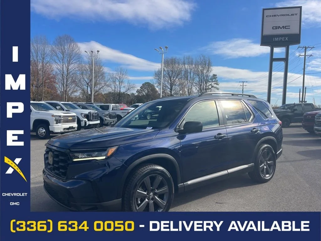 Blue 2025 Honda Pilot Sport FWD SUV / Crossover Front-Wheel Drive