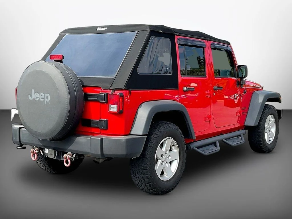 Used 2017 Red Clearcoat Jeep Unlimited Sport image 6