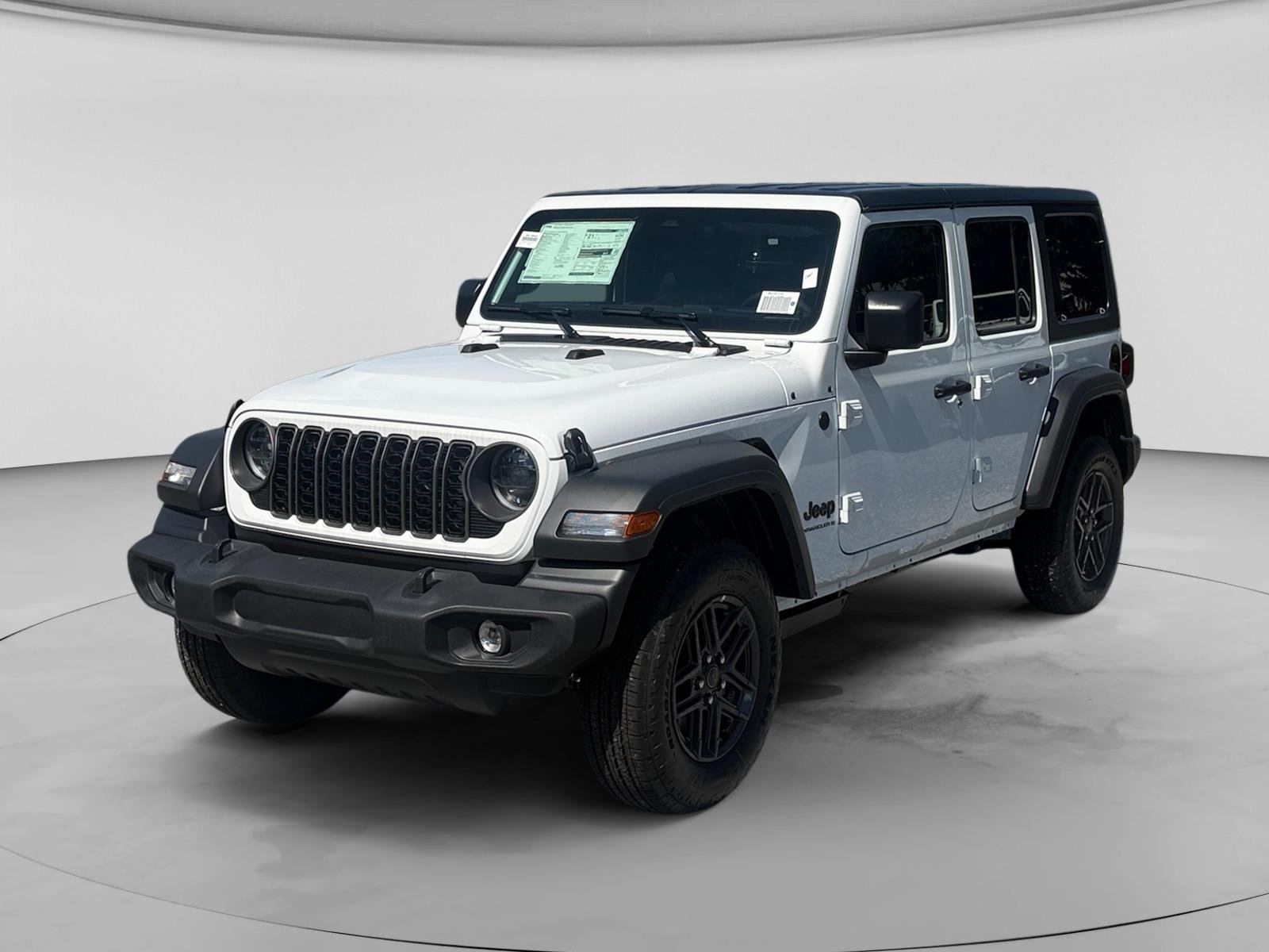 New 2026 Bright White Clear-Coat Exterior Paint Jeep Sport S image 1