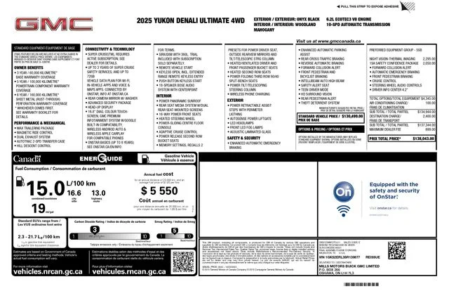 Certified Used 2025 Black GMC Denali Ultimate image 3