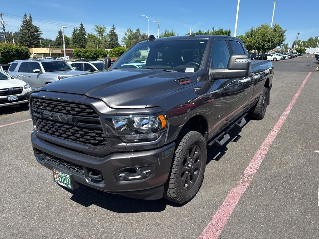 Used 2024 Granite Crystal Metallic Clearcoat Ram Big Horn image 2