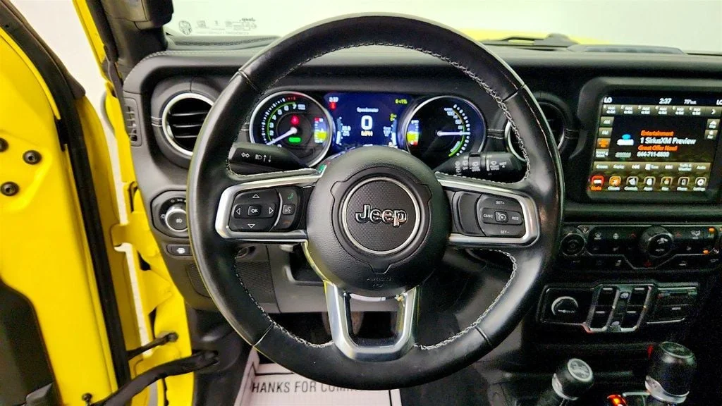 Used 2023 High Velocity Clearcoat Jeep Sahara 4x4 w/ Black Hard Top & Cold Weather Group image 13