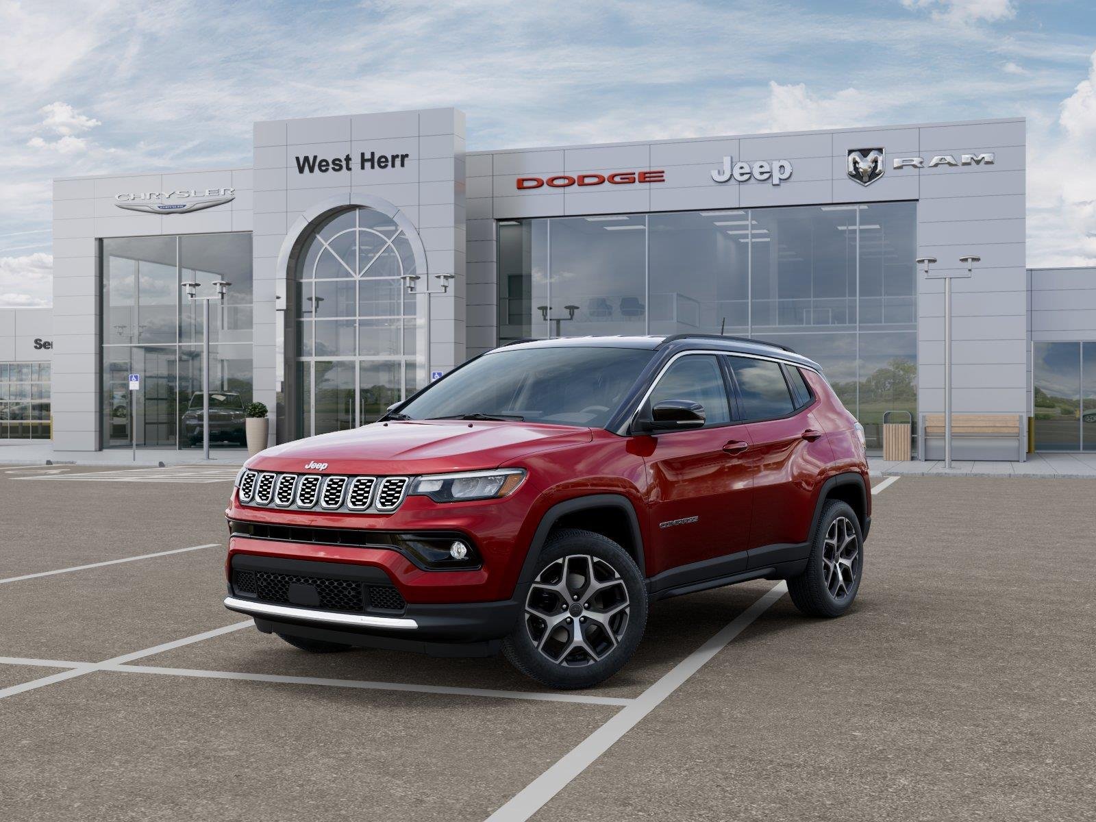 New 2026 Red Hot Pearlcoat Jeep COMPASS LIMITED 4X4 image 1