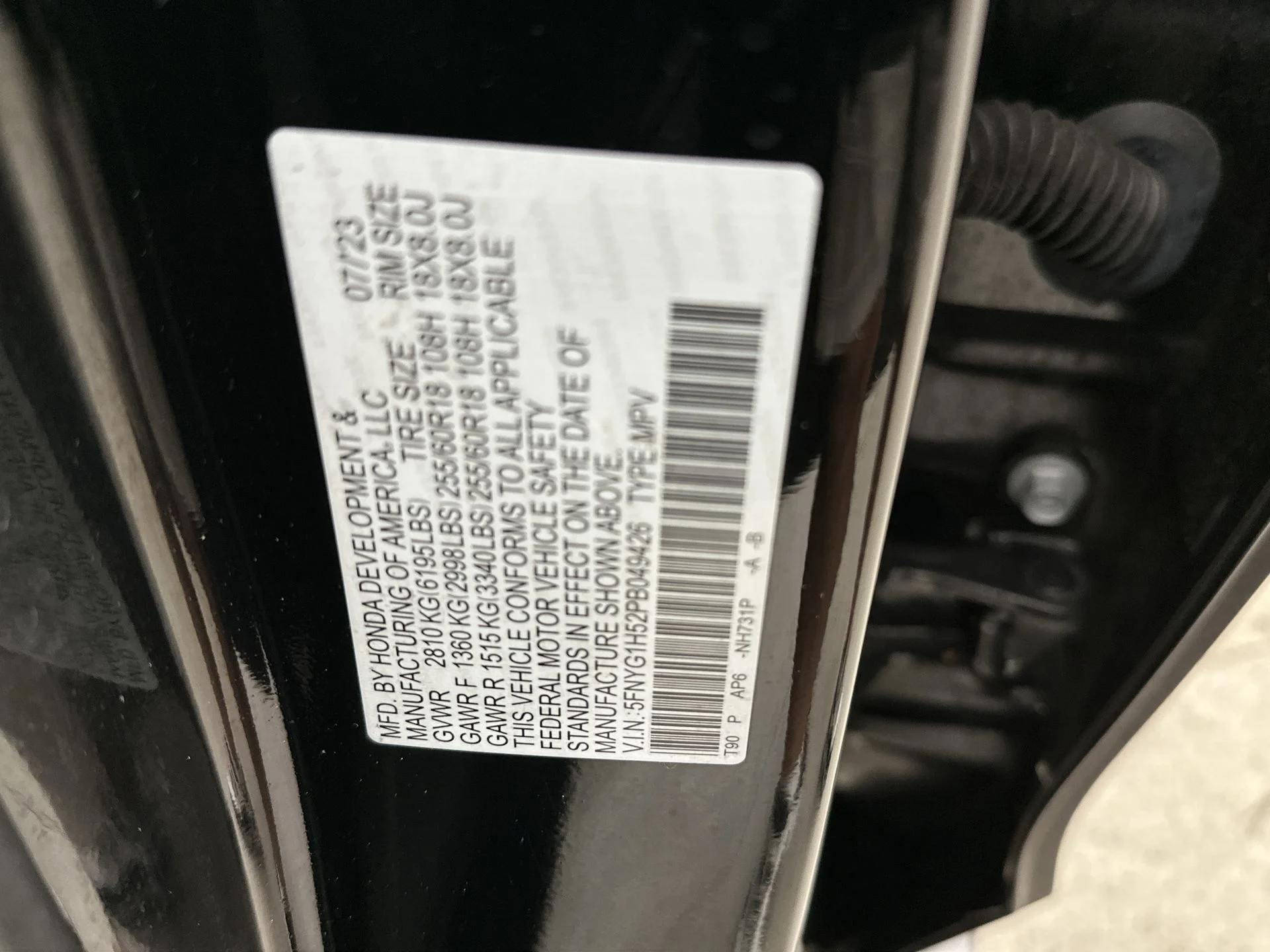 Used 2023 Black Honda EX-L image 41