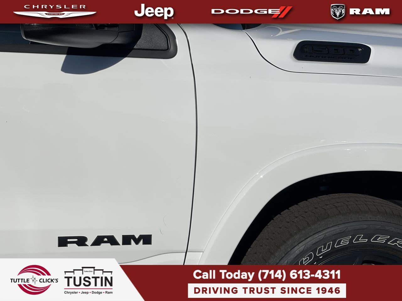 New 2026 Bright White Clear-Coat Exterior Paint RAM Big Horn image 8