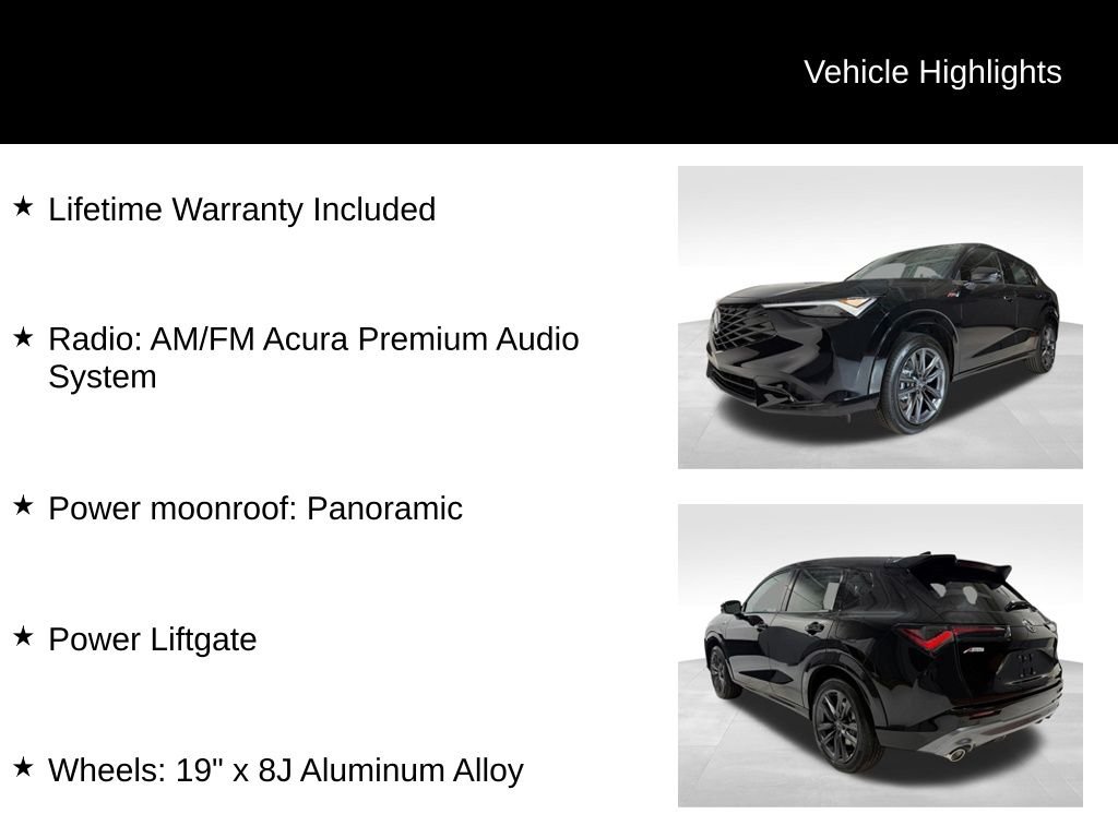 New 2026 Crystal Black Pearl Acura w/A-Spec Package image 5