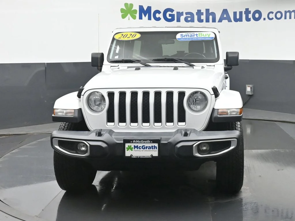 Used 2020 White Jeep Unlimited Sahara image 6