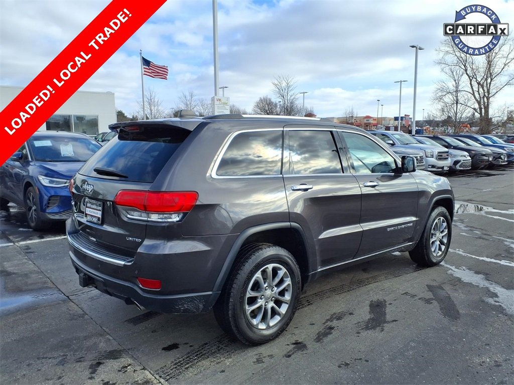 Used 2015 Jeep Grand Cherokee Limited with VIN 1C4RJFBG0FC758994 for sale in Franklin, WI