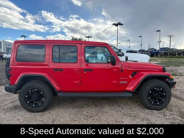 Used 2018 Red Jeep Unlimited Sahara image 4