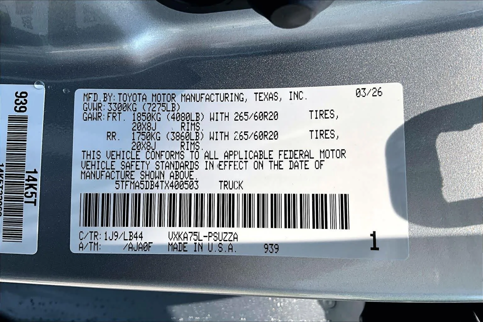 New 2026 Celestial Silver Metallic Toyota  1794 Edition image 18