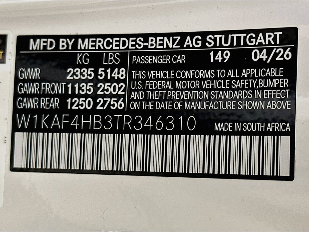 New 2026 Polar White Mercedes-Benz C 300 image 66