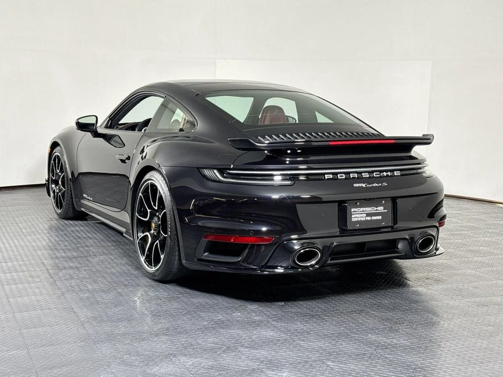 Used 2021 Jet Black Porsche Turbo S image 3