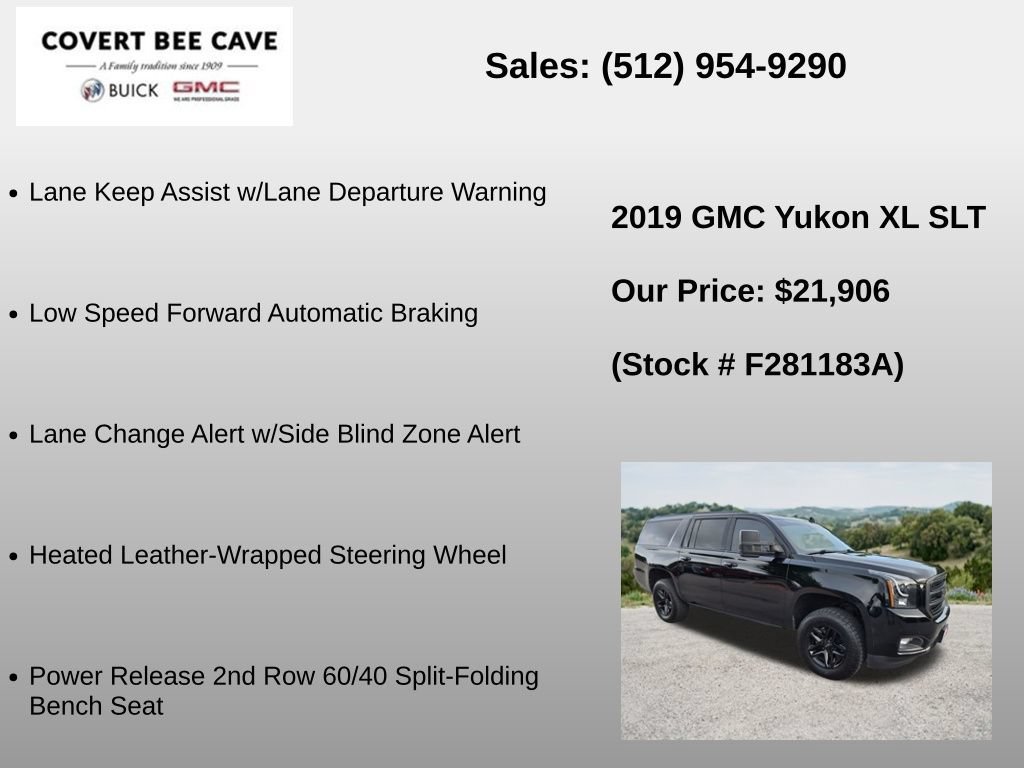 Used 2019 ONYX BLACK GMC SLT image 36