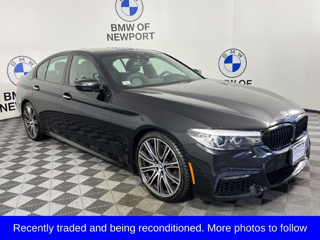 Used 2018 Black BMW 540i xDrive image 1