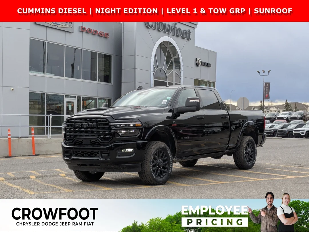 New 2026 Black RAM Limited - - 5th Wheel/Gooseneck Prep - 360 Cameras - Sunroof & More! image 1