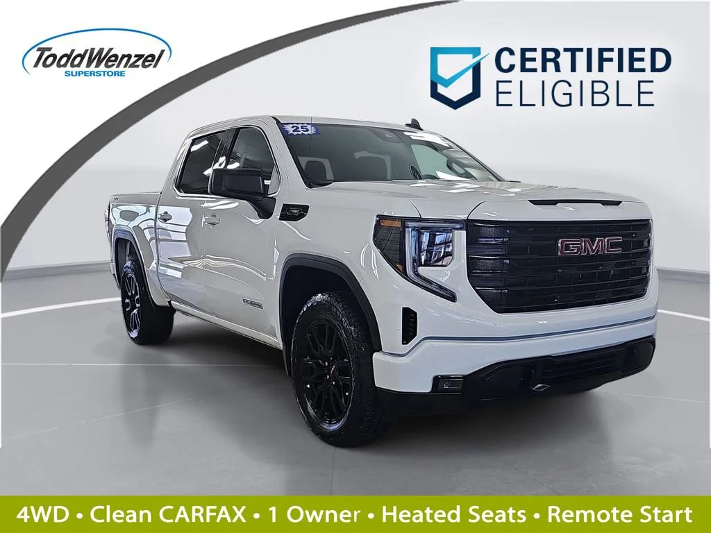 Certified Used 2025 Summit White GMC Elevation image 1
