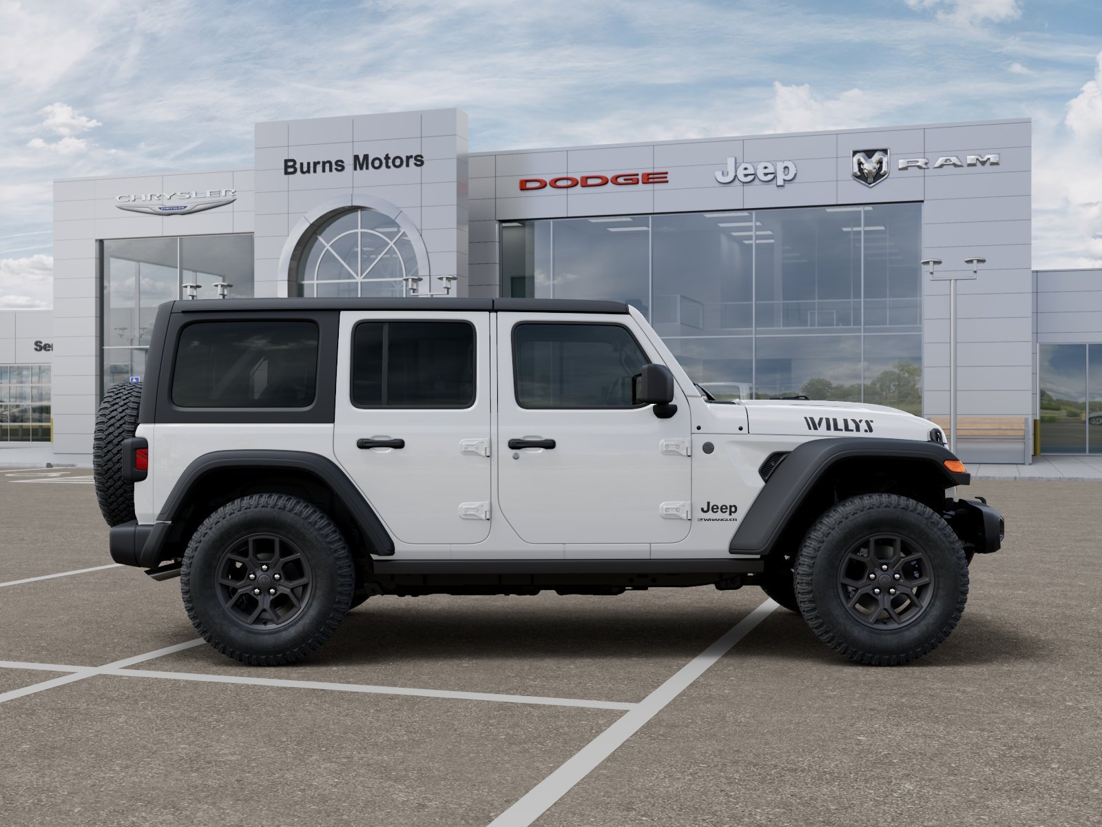 New 2027 Bright White Clear-Coat Exterior Paint Jeep Willys 4-Door image 47