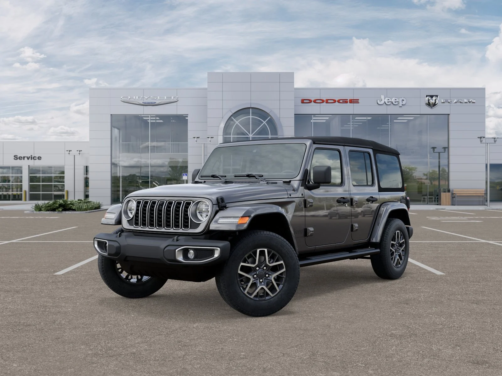 New 2025 Granite Crystal Metallic Clear-Coat Exterior Paint Jeep Sahara image 19