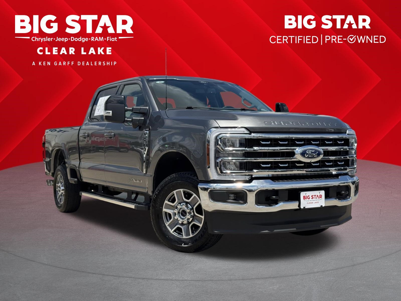 Used 2025 Gray Metallic Ford LARIAT 4WD Crew Cab 6.75