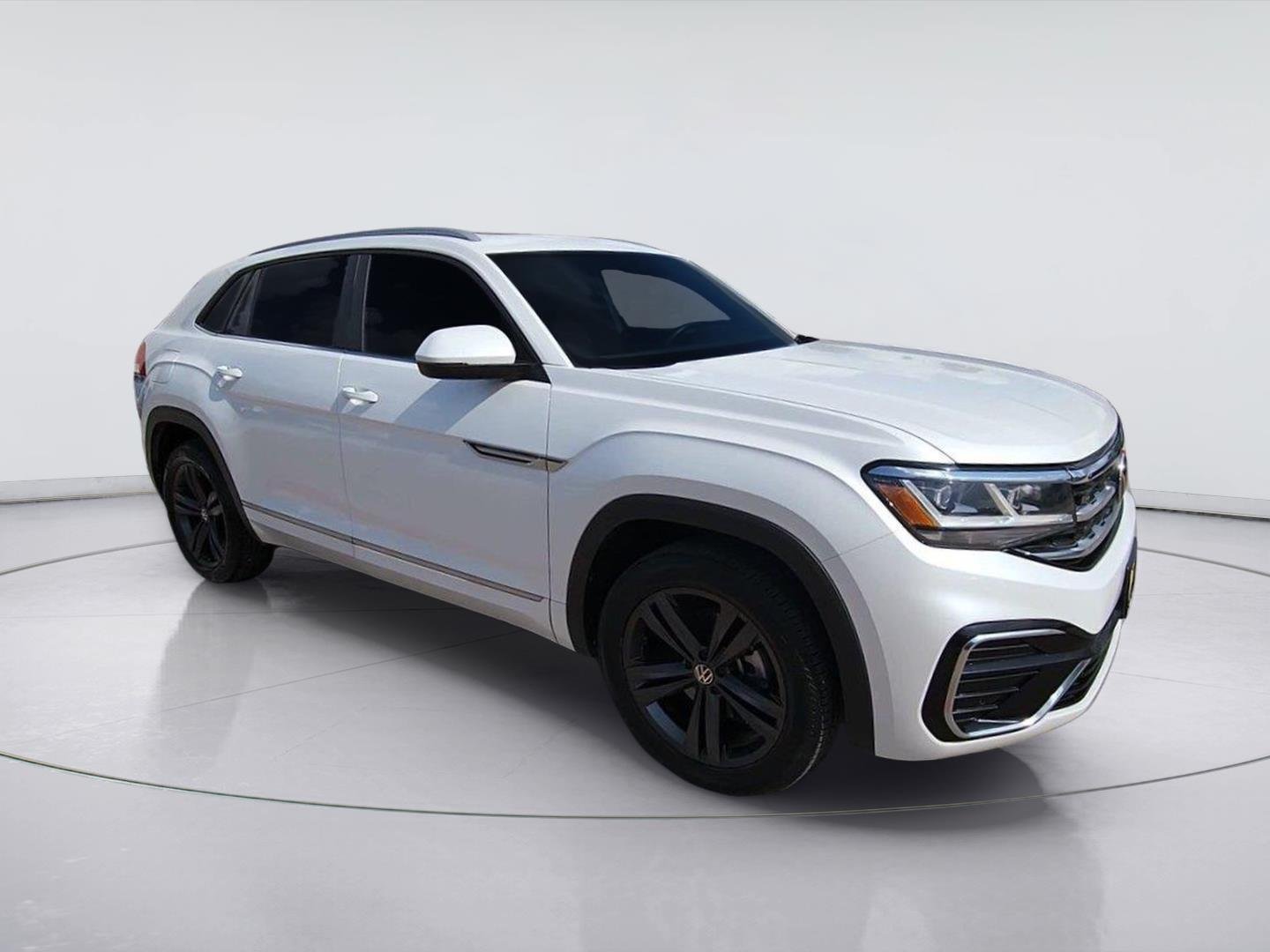 2021 Volkswagen Atlas Cross Sport 3.6L V6 SE w/Technology R-Line White at AutoNation USA Katy